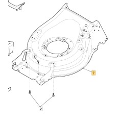 Grey ORIGINAL STIGA lawnmower 3E/-FLOR 480BSP550-3 381004854/0