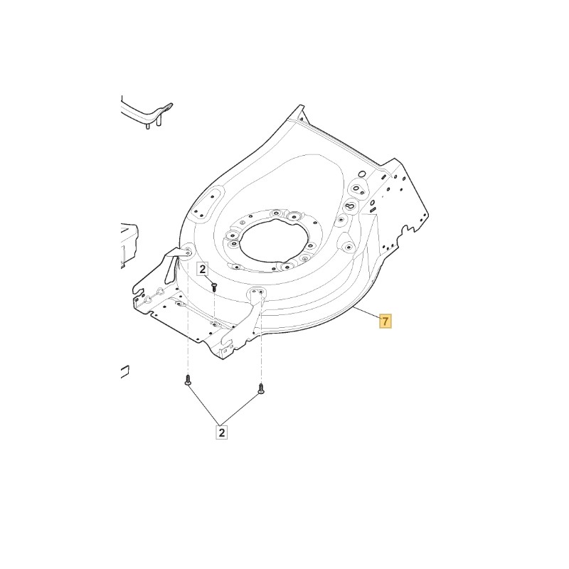 Grey ORIGINAL STIGA lawnmower 3E/-FLOR 480BSP550-3 381004854/0