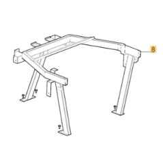 Oberer Rahmenträger ORIGINAL STIGA Rasenmäher 387785283/0 | Newgardenstore.eu