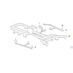 Rahmeneinheit ORIGINAL STIGA Rasentraktor Gyro 700e Gyro 500e 387800063/0