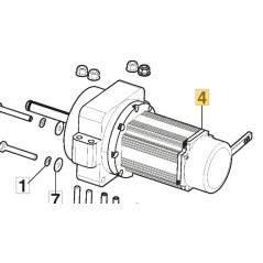 Linix-Motor rechts ORIGINAL STIGA Rasentraktor Gyro 700e 118401012/0 | Newgardenstore.eu