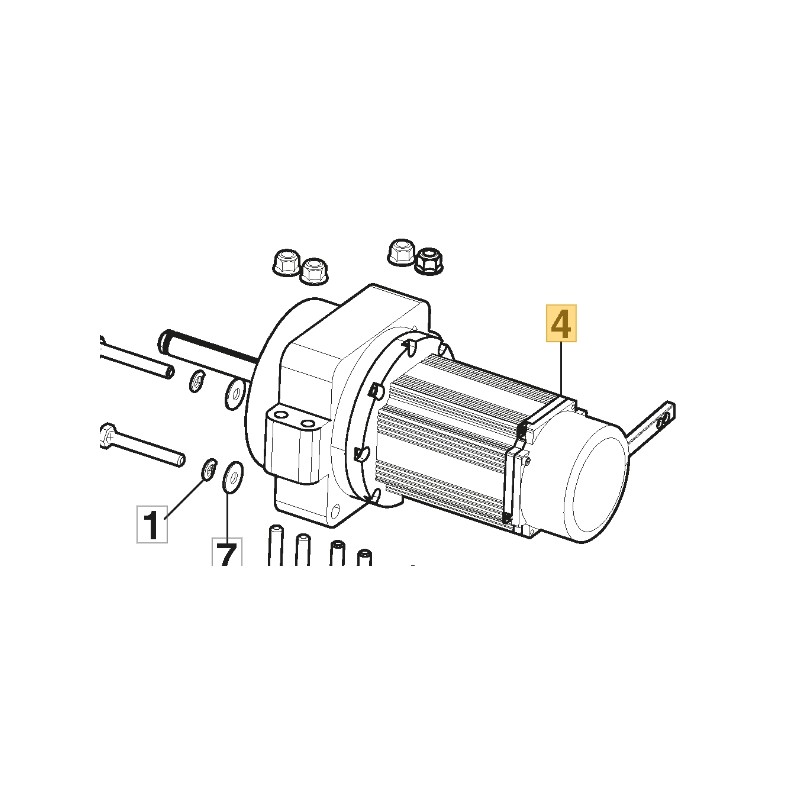 Linix-Motor rechts ORIGINAL STIGA Rasentraktor Gyro 700e 118401012/0