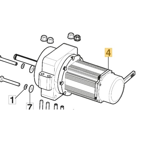 Motor de rueda derecha linix ORIGINAL STIGA tractor Gyro 700e 118401012/0 | Newgardenstore.eu