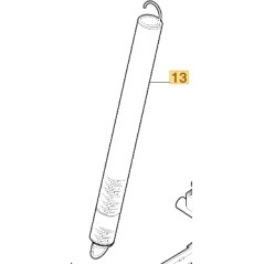 Molla sistema di sollevamento ORIGINALE STIGA per trattorino Gyro 700e 137430120/0 | Newgardenstore.eu