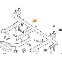 Group control axis lifting ORIGINAL STIGA tractor Gyro 700e 387000167/0 | Newgardenstore.eu