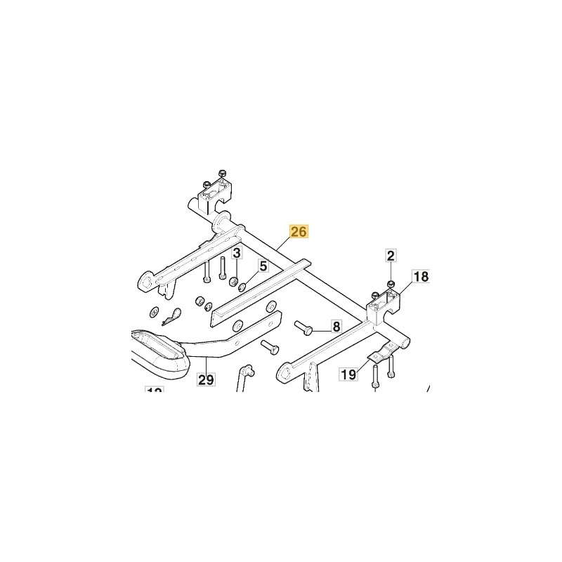 Antriebsachse Hebevorrichtung ORIGINAL STIGA Rasentraktor Gyro 700e 387000167/0