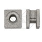 Square zamak thread holder with Farmer head internal diameter 4.5 mm R300339