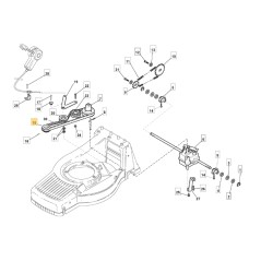 Rasenmäher-Motorriemenscheibe Modelle 480R 550R ORIGINAL STIGA 122601917/0