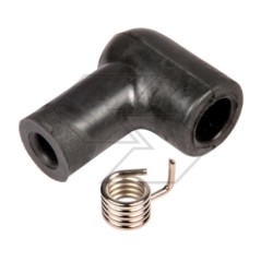 Spark plug cap for 7 mm diameter cable with spring