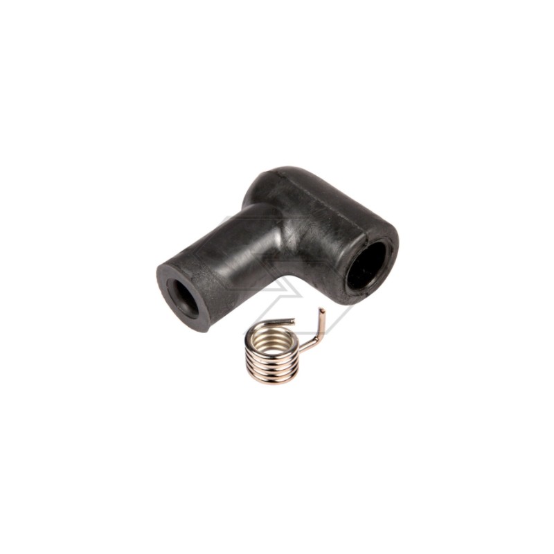 Spark plug cap for 7 mm diameter cable with spring