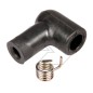 Spark plug cap for 7 mm diameter cable with spring