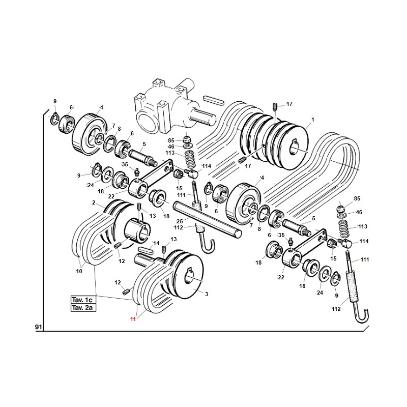 V-Belt TURBOGRASS models ORIGINAL GIANNI FERRARI 00.17.04.0390