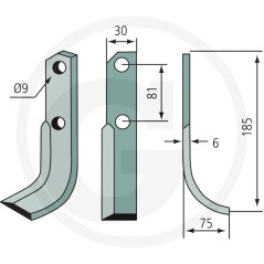 Motoazada compatible BERTOLINI NIBBI S.307 | Newgardenstore.eu