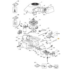 Gaspedalstange Rasentraktor Modelle 1328H ORIGINAL STIGA 118551221/0