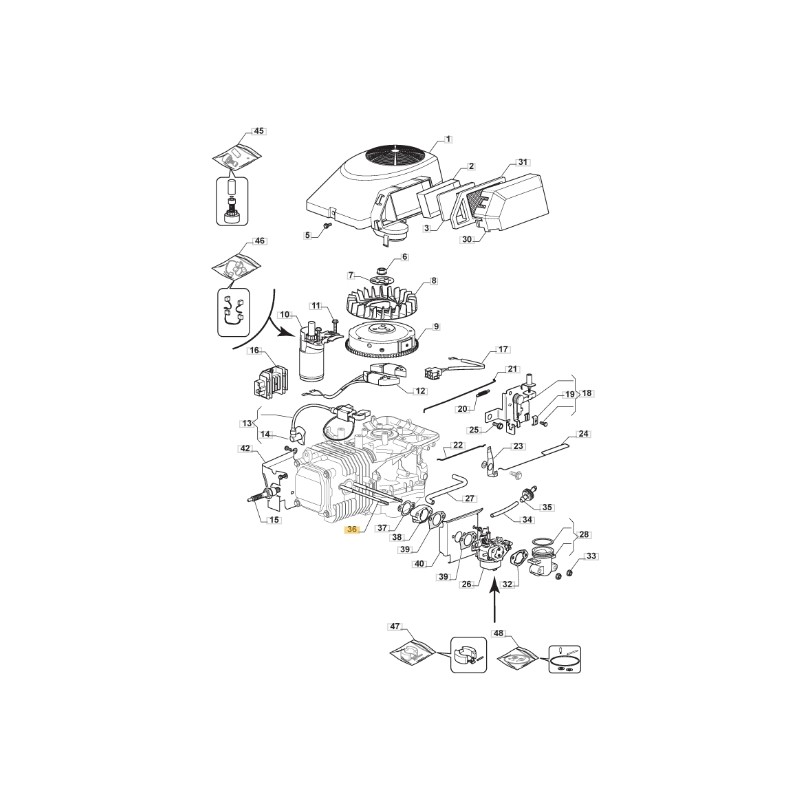 Jailer lawn tractor mower models 1328H ORIGINAL STIGA 118551279/0