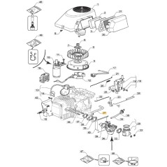 Tubo de respiración para tractor ORIGINAL STIGA 118550225/0 118550225/1