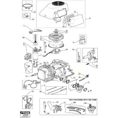 Filtre à essence pour tracteur de pelouse ORIGINAL STIGA 118550354/1