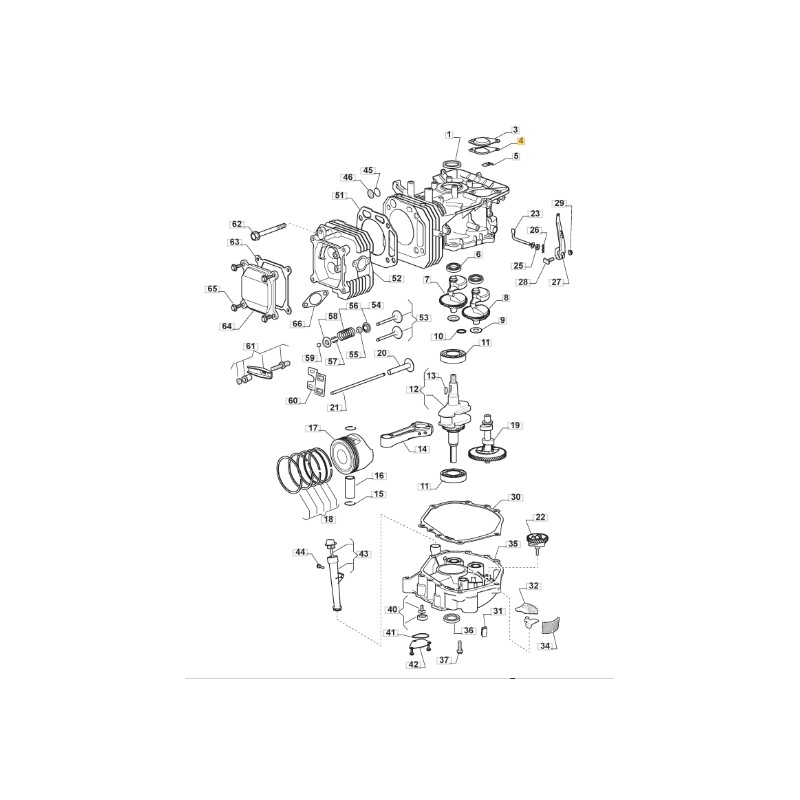 Gasket lawn tractor mower models 1328H ORIGINAL STIGA 118551229/0