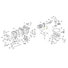 Retenedor de pasador segadora modelos 1328H ORIGINAL STIGA 118551283/0 | Newgardenstore.eu