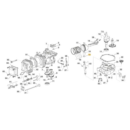 Fermo spinotto trattorino rasaerba modelli 1328H ORIGINALE STIGA 118551283/0 | Newgardenstore.eu