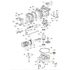 Motorabdeckung für Rasentraktor Modelle 1328H ORIGINAL STIGA 118551207/0