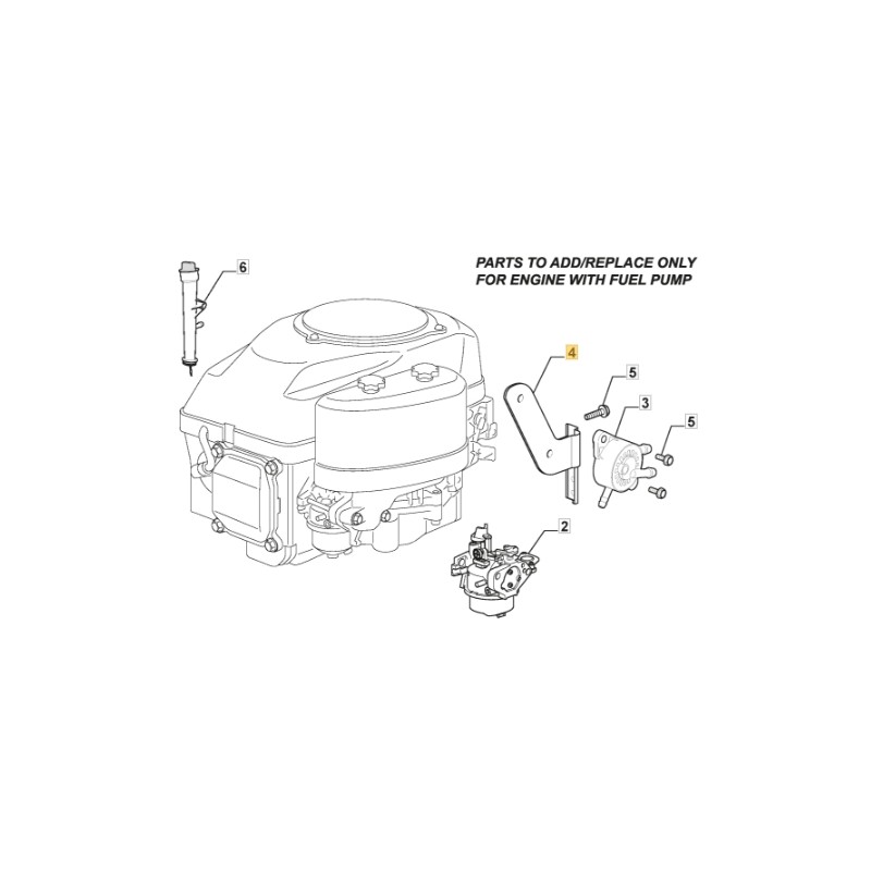 Soporte de bomba de gasolina para tractor de césped ORIGINAL STIGA 118550348/1