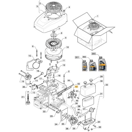 Throttle control tractor models 1328H ORIGINAL STIGA 118551402/0 | Newgardenstore.eu