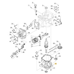 Motorabdeckung für Rasentraktor Modelle 1328H ORIGINAL STIGA 118551425/0