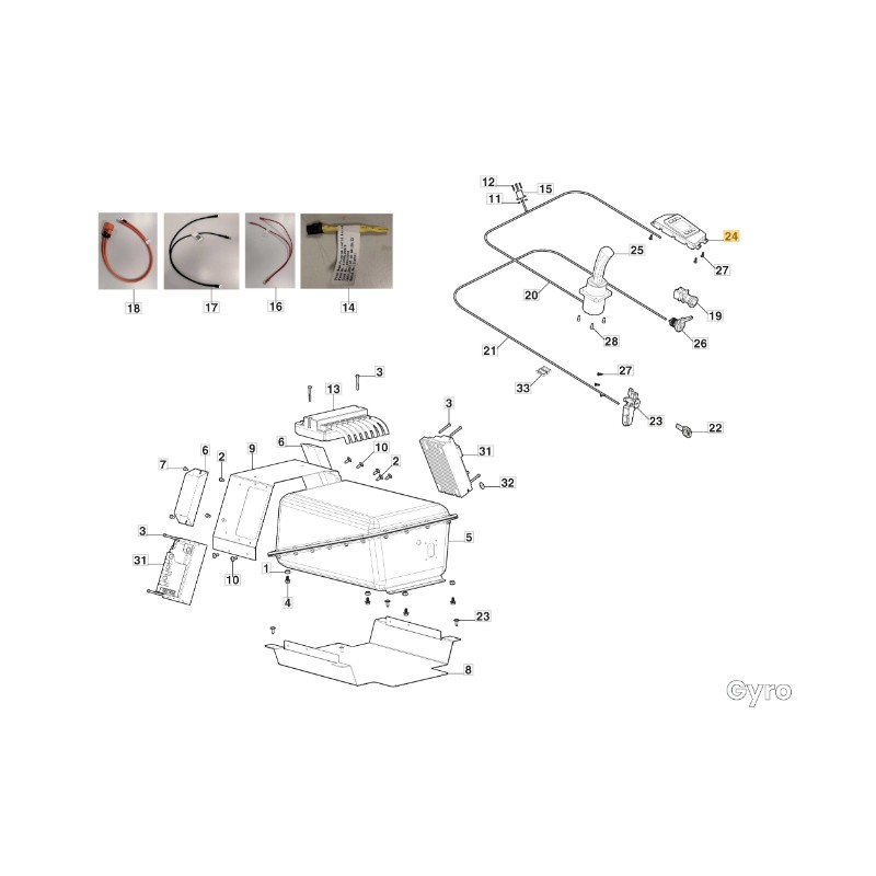 Elektronikplatine für Rasentraktor Modelle GYRO500e ORIGINAL STIGA 387722402/1