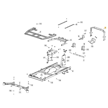 Bracket for lawn tractor models GYRO900e ORIGINAL STIGA 387773617/0 | Newgardenstore.eu