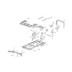 Châssis supérieur des modèles de tracteur GYRO900e ORIGINAL STIGA 387800069/0 | Newgardenstore.eu