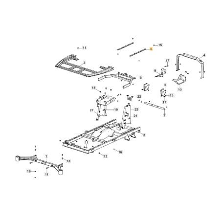 Right-left guide support for tractor models GYRO900e ORIGINAL STIGA 337785175/0 | Newgardenstore.eu