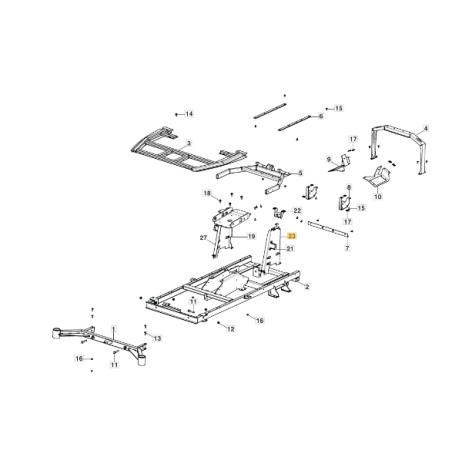 SX driver support for tractor models GYRO900e ORIGINAL STIGA 387785303/0 | Newgardenstore.eu