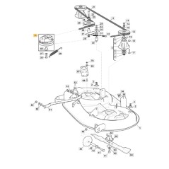 Electromagnetic clutch tractor models AT398 ORIGINAL STIGA 118399077/1