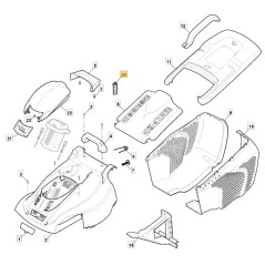 Clé de sécurité de la batterie de la tondeuse à gazon STIGA ORIGINAL 322076570/1 | Newgardenstore.eu