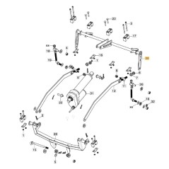 Levier de levage du carter de tondeuse ORIGINAL STIGA 387318291/0