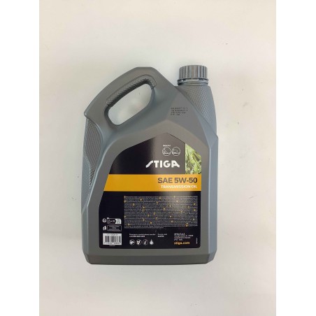 Aceite de transmisión especial SAE 5W-50 5 litros ORIGINAL STIGA 1111-9330-01 | Newgardenstore.eu