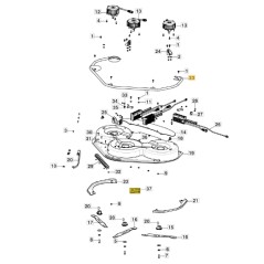 Tube protection plate lawn tractor models GYRO900e ORIGINAL STIGA 387869285/0 | Newgardenstore.eu