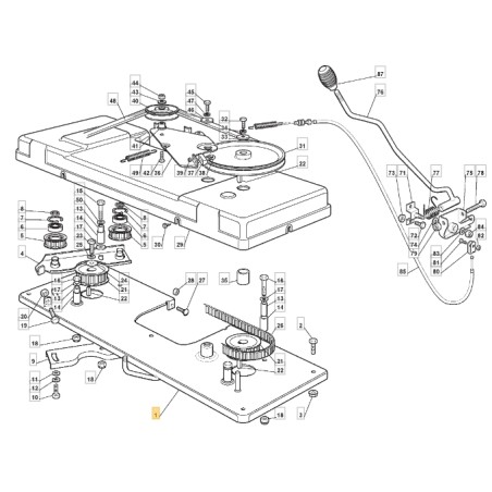 Getriebeplatte Traktor Modelle 1440H ORIGINAL STIGA 382547003/2 | Newgardenstore.eu