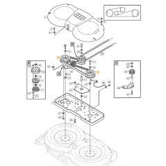 Timing pulley for lawn tractor models PARK107MHD ORIGINAL STIGA 1134-5128-01 | Newgardenstore.eu