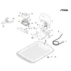 ORIGINAL STIGA A1000 modelo robot cortacésped caja de juntas 122280005/0