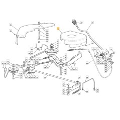 Carter protezione cinghia posteriore SX trattorino ORIGINALE STIGA 125060103/0 | Newgardenstore.eu