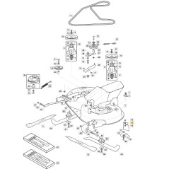 Deflettore erba trattorino rasaerba modelli 1330M ORIGINALE STIGA 325140108/0 | Newgardenstore.eu