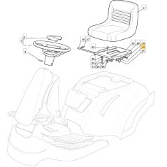 ORIGINAL STIGA Rasentraktor Mikro-Sitzantrieb Nocken 327063021/1