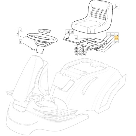 ORIGINAL STIGA Rasentraktor Mikro-Sitzantrieb Nocken 327063021/1 | Newgardenstore.eu