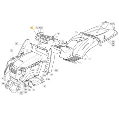 Armaturenbrett Rasentraktor Modelle 2040HTWIN ORIGINAL STIGA 325120278/0 | Newgardenstore.eu