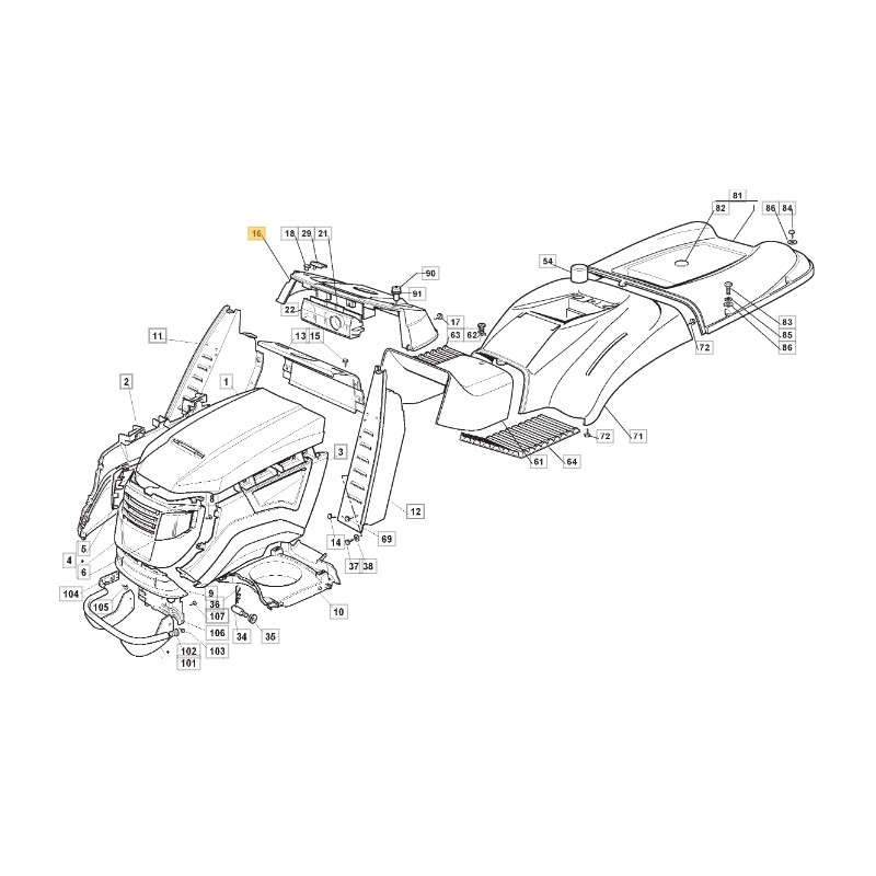 Armaturenbrett Rasentraktor Modelle 2040HTWIN ORIGINAL STIGA 325120278/0