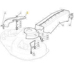 Protecteur de courroie droit ORIGINAL STIGA tracteur de pelouse 325060111/0 | Newgardenstore.eu