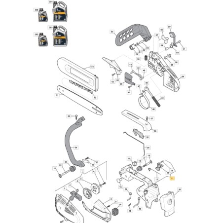 Poignée de tronçonneuse ORIGINAL STIGA SPR270 SPR270C modèles 6995240 | Newgardenstore.eu