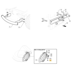 Screw M6X12 lawn tractor models 1438M-SD ORIGINAL STIGA 112815206/0